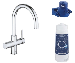 Смеситель для кухни с функцией фильтрации Grohe Blue Pure 119711 хром