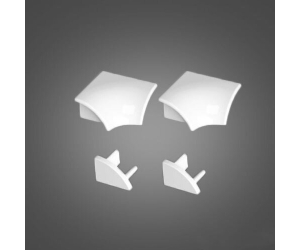 Набор (2 заглушки + 2 угловых соединения) для планки 6