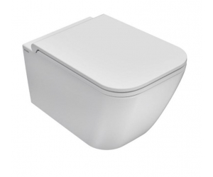 Подвесной унитаз Globo Stone STS03.BI 36*52 см с системой скрытого крепежа, цвет белый