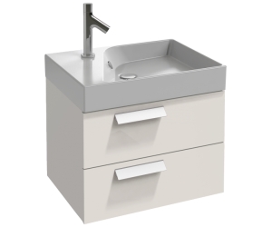 Комплект мебели 60 см Jacob Delafon Rythmik с раковиной EXQ112-Z-00, тумбой EB1301-G1C, белый