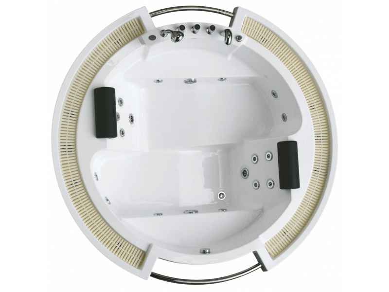 Купить Ванна гидромассажная акриловая Gemy G9060 B 210 х 210 x 87 см, встраиваемая, белая