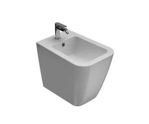 Globo ST010BI STONE Биде напольное приставное STONE 52 см, крепеж в комплекте, цвет белый