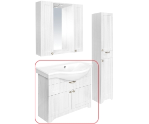 CLASSIC 90-20 Тумба напольная, белый матовый (комплектуется с умыв CLASSIC LUXE 90)
