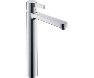 Смеситель для раковины Hansgrohe Metris S Highriser, однорычажный, без сливного набора 31023000, хром