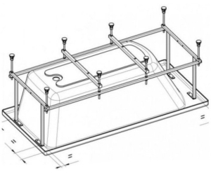 Монтажный комплект BeCool 190x90 ZRU9303021 Roca