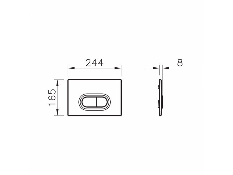 Купить Кнопка смыва VitrA 740-0580 хром