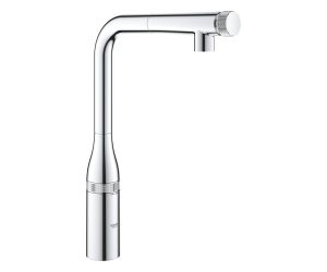 31615000 Essence SmartControl Смеситель для кухни с выдвижным L-образным изливом, хром