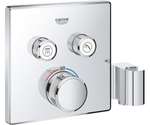 29125000 Grohtherm SmartControl Внешняя часть термостатического смесителя на 2 выхода со встроенным держателем ручного душа, хром
