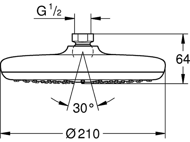 Купить Верхний душ Grohe Tempesta 26409000