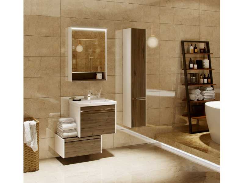 Купить Шкаф - колонна Aquaton Капри правый таксония темная 1A230503KPDBR