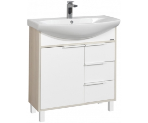 1A2154K1RIB90 Набор: 1A215401RIB90 Тумба-умывальник Рико 80/ 1WH207783 Раковина Смайл 80