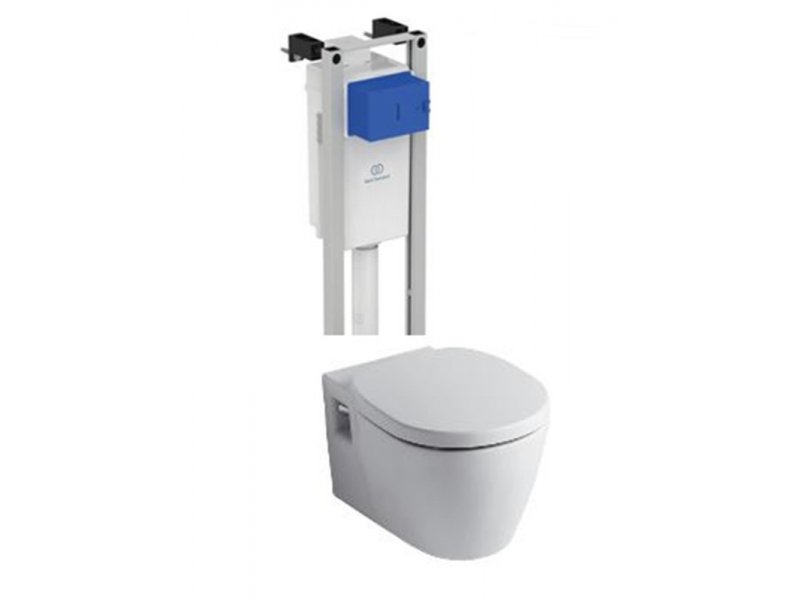 Купить Инсталляция Ideal Standard ProSys Eco Frame M W220101 с унитазом Connect E803501, сиденье микролифт E712701, комплект