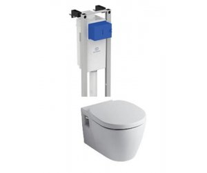 Инсталляция Ideal Standard ProSys Eco Frame M W220101 с унитазом Connect E803501, сиденье микролифт E712701, комплект