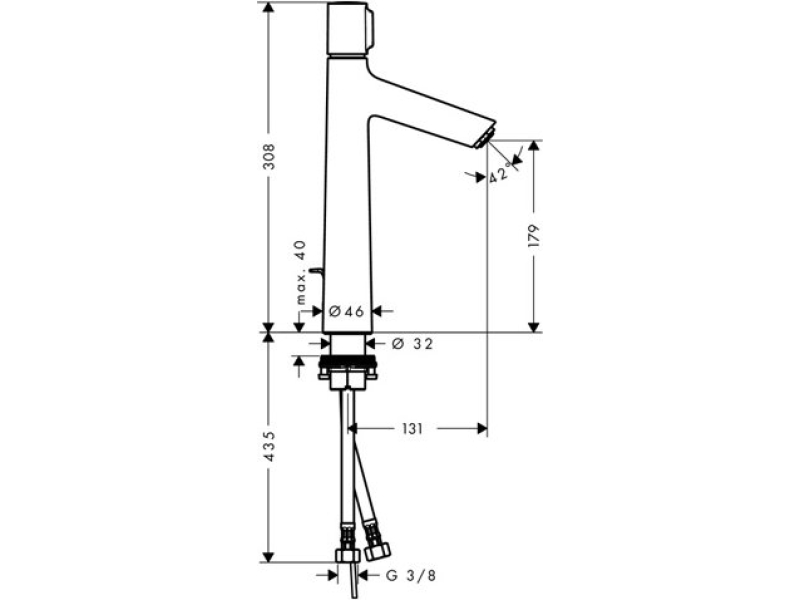 Купить Смеситель для раковины Hansgrohe Talis Select S 190 72044000