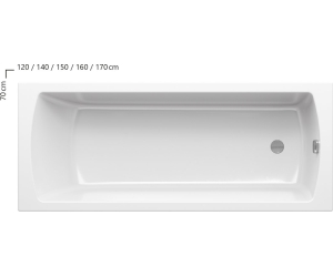 Акриловая ванна Ravak Classic II CC51000000 170x70 см белая