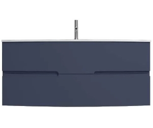EB1890RU-G98 Nona Мебель с интегрированными ручками, глянцевый темно-синий, 120 см, 2 ящика