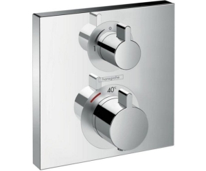 Термостат с запорным вентилем Hansgrohe Ecostat Square 15712000
