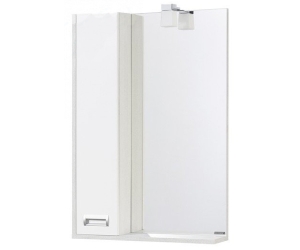 Зеркальный шкаф Aquaton Бекка PRO 60 белый, дуб сомерсет 1A214602BAC20