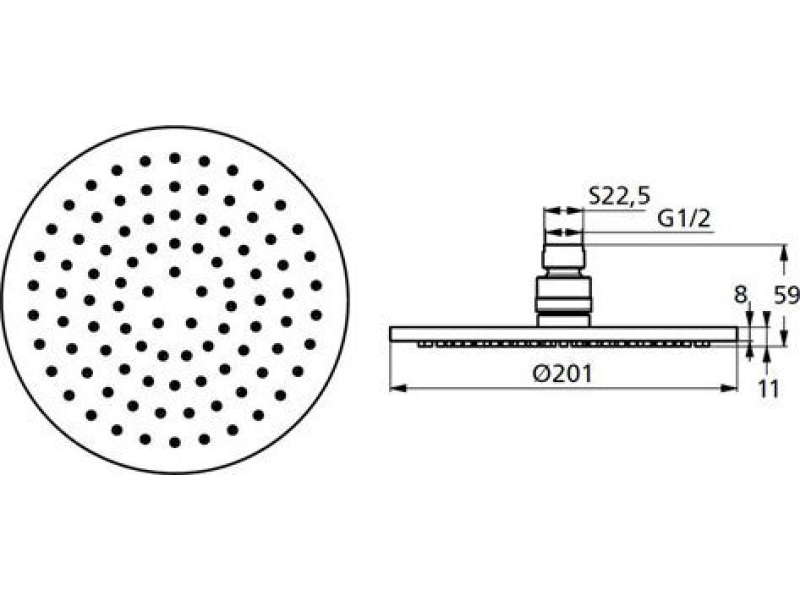 Купить Верхний душ Ideal Standard IdealRain M1 200 B9442AA