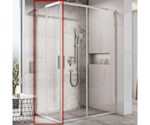 Душевая дверь Ravak Blix Slim BLSRV2K-80 X1XM40C00Z1 профиль Хром стекло Transparent