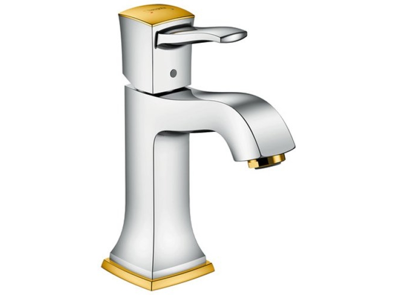 Купить Смеситель для раковины Hansgrohe Metropol Classic хром/золото 31300090
