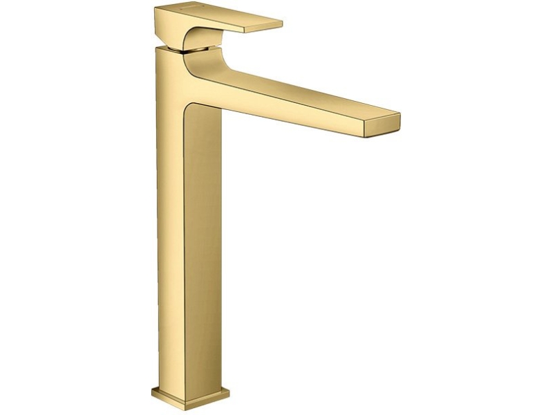 Купить Смеситель для раковины Hansgrohe Metropol 260 со сливным клапаном Push-Open 32512990 золото
