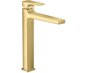 Смеситель для раковины Hansgrohe Metropol 260 со сливным клапаном Push-Open 32512990 золото