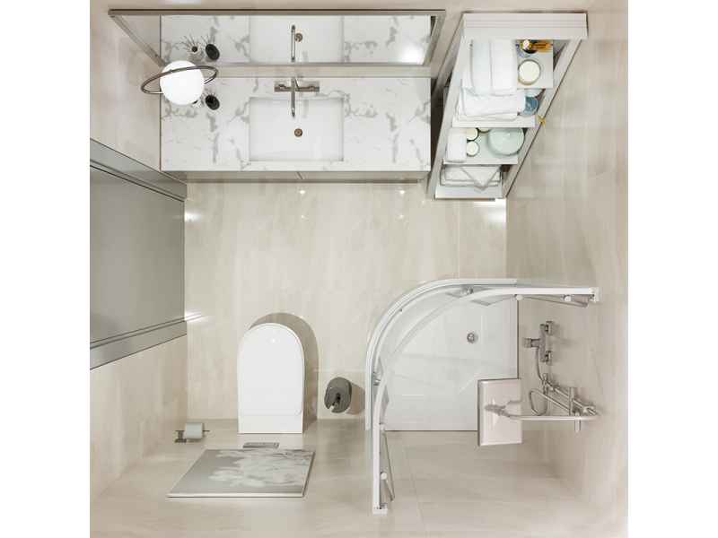 Купить Душевой уголок Triton Вирго 2 без крыши 90 x 90 см