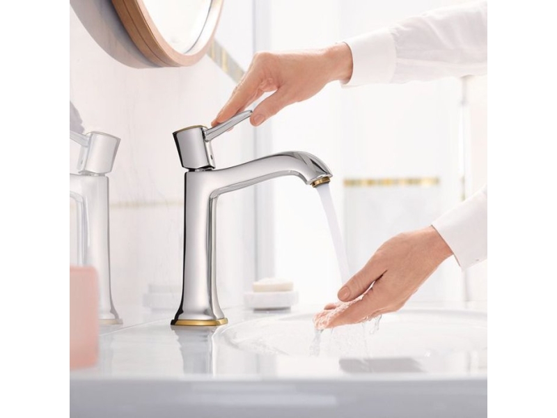 Купить Смеситель для раковины Hansgrohe Metropol Classic хром/золото 31302090