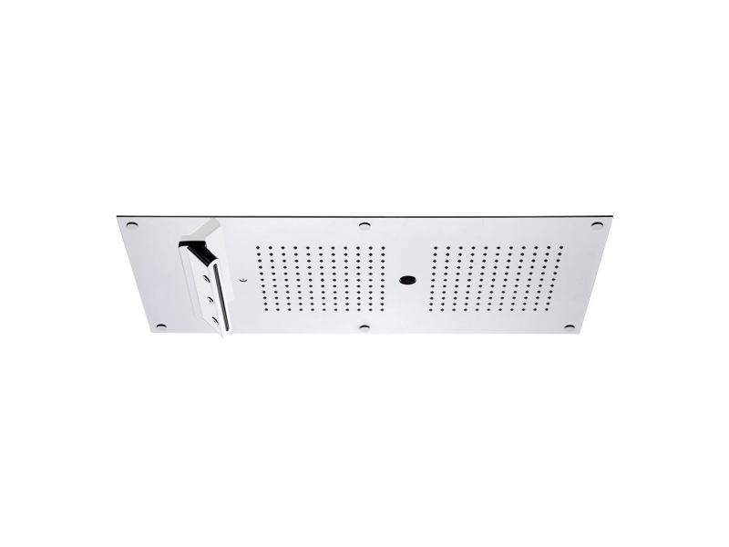 Купить Carimali 23073XN/S-CRX MYDREAM Встраиваемая в потолок многофункциональная душевая система, размер 600X300 mm, 242 силиконовые форсунки, 4 наружние форсунки с функциями: дождь, каскад, распылители, двойной каскад, цвет хром