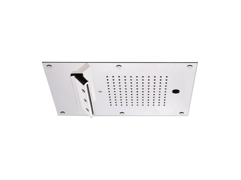 Купить Carimali 23079XN-CRX MYDREAM Встраиваемая в потолок многофункциональная душевая система, размер 450X300 mm, 121 силиконовые форсунки, 4 наружние форсунки с функциями: дождь, каскад, распылители, двойной каскад, цвет хром