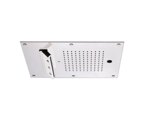 Carimali 23079XN-CRX MYDREAM Встраиваемая в потолок многофункциональная душевая система, размер 450X300 mm, 121 силиконовые форсунки, 4 наружние форсунки с функциями: дождь, каскад, распылители, двойной каскад, цвет хром