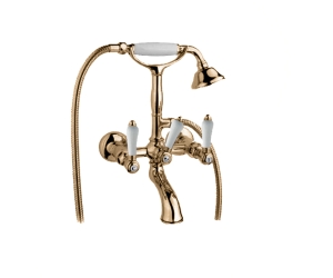 Nicolazzi 1402BZ78 Смеситель для ванны с ручным душем со стены *PETIT MONT BLANC*