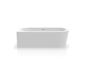 Угловая акриловая ванна Knief Wall Corner R 0100-277-R(06S) 180х80х60 см, в левый угол, цвет белый глянцевый, слив-перелив Slot в цвете хром