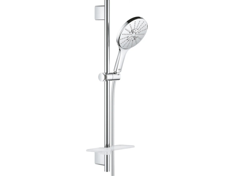 Купить 26591000 Rainshower SmartActive 150 Душевой гарнитур III, душевая штанга 600 мм, шланг 1750 мм, полочка, хром