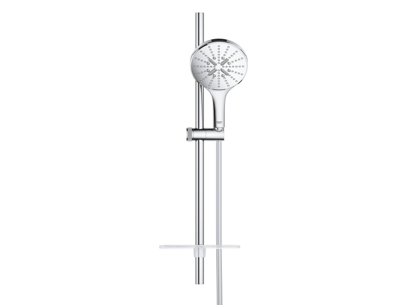 Купить 26591000 Rainshower SmartActive 150 Душевой гарнитур III, душевая штанга 600 мм, шланг 1750 мм, полочка, хром