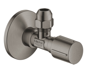 22039AL0 Вентиль угловой 1/2″-3/8″ для подключения смесителей, темный графит, матовый
