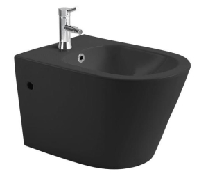 AQ1057-MB ВЕГА Биде подвесное 530*360*330, цвет черный матовый