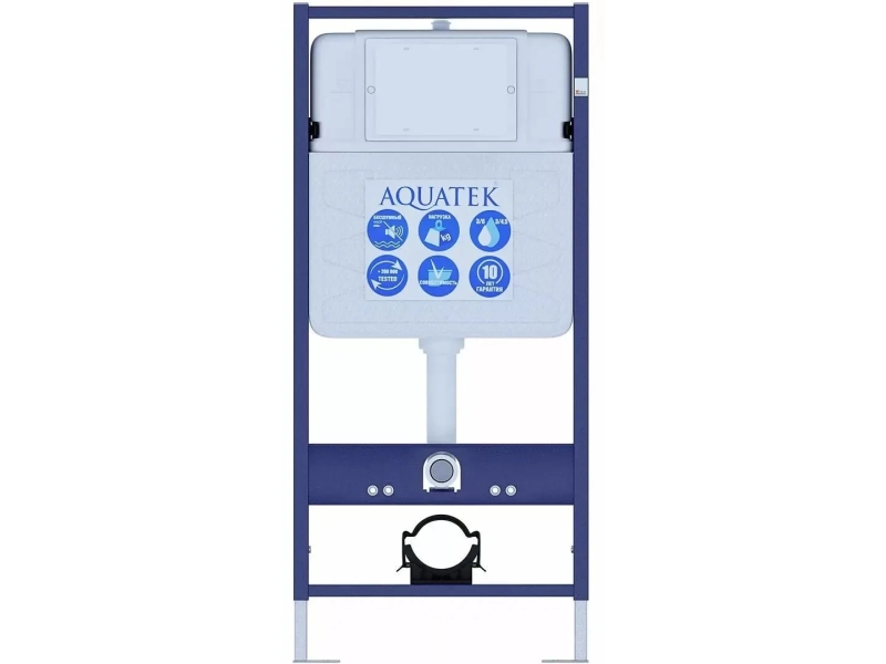 Купить Комплект унитаз с инсталляцией SET AQUATEK ВЕГА с тонким сиденьем soft-close