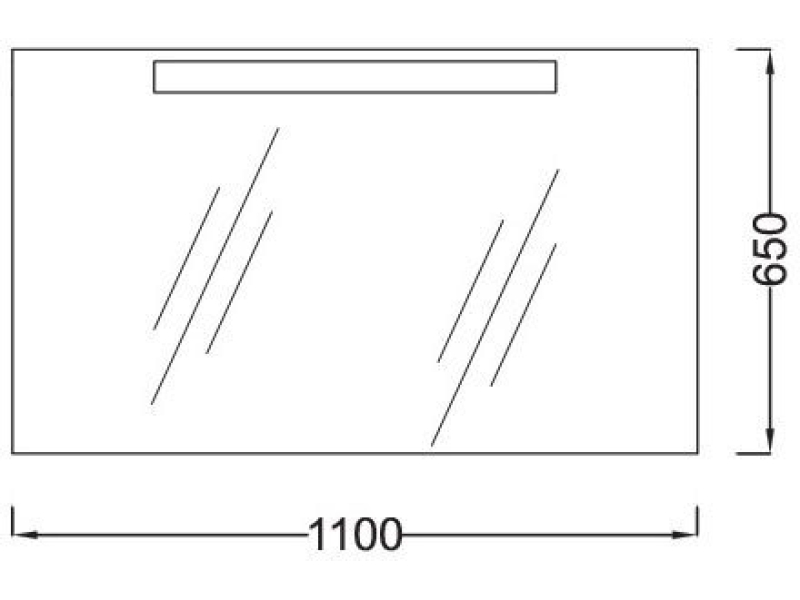 Купить Зеркало с подсвесткой Presquile 110x65 Jacob Delafon EB1110-NF