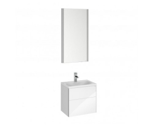 Тумба с раковиной и зеркалом Keuco Royal Reflex 39601211102 белая