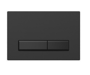 KDI-0000025 (009D) Панель смыва Slim Черный матовый (клавиша прямоугольная)