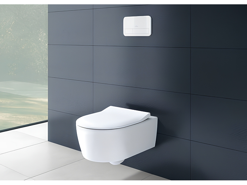 Купить 5656 RS01 AVENTO Комбипак (5656R001 Унитаз 370х530, подвесной, DirectFlush + 9M78C101 Сиденье для унитаза, SlimSeat, QuickRelease, SoftClosing)