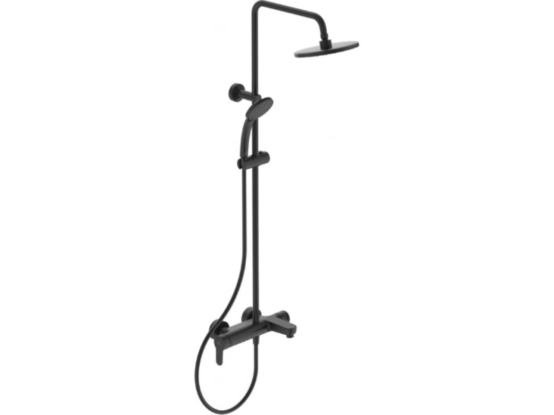 Купить BC525XG IDEALRAIN Душевая система в комплекте с настенным смесителем для ванны/душа CERAFINE O матовый черный