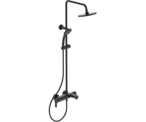 BC525XG IDEALRAIN Душевая система в комплекте с настенным смесителем для ванны/душа CERAFINE O матовый черный
