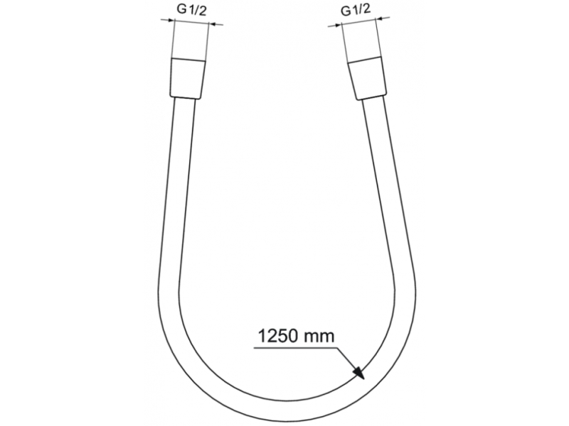 Купить BE125AA IDEALFLEX шланг для душа 1250 мм