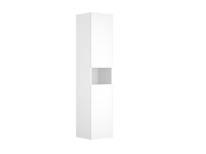 Купить 32831970102 STAGELINE Высокий шкаф-пенал, 400x1800x360 mm, 2 дверцы петли справа, 4 стеклянные полочки, с освещением, vulkanit/vulkanit