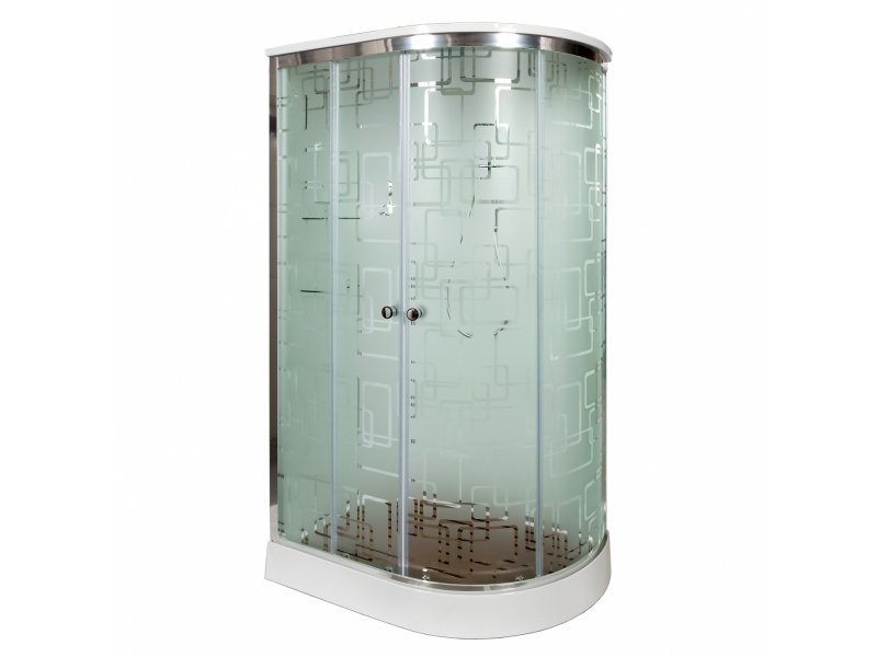 Купить Душевая кабина Deto Em EM1511 L/R 110 x 80 см, с крышей, стандартная