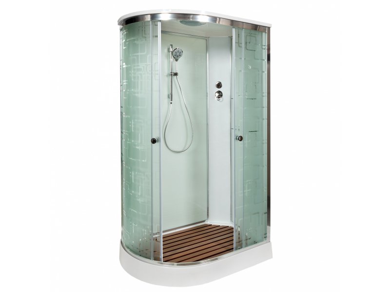 Купить Душевая кабина Deto Em EM1511 L/R 110 x 80 см, с крышей, стандартная