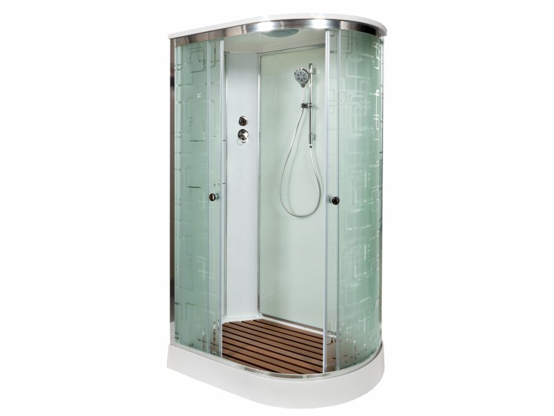 Купить Душевая кабина Deto Em EM1511 L/R 110 x 80 см, с крышей, стандартная